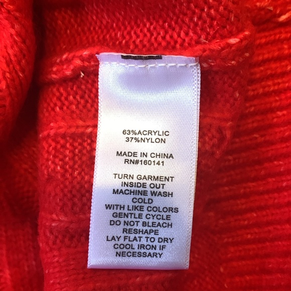 Adyson Parker NWT Pullover Sweater Racing Red Silver Sequins  Size Large - Picture 8 of 13